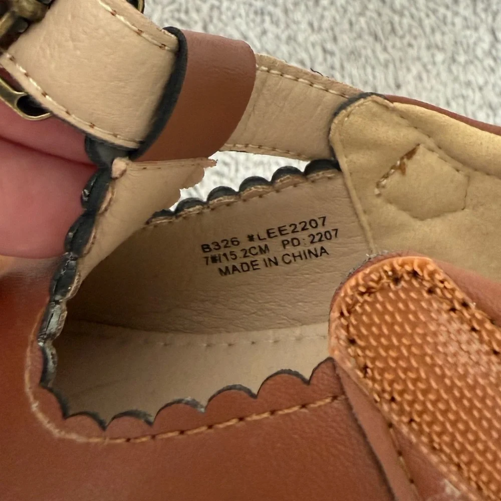 Felix and Flora Brown Mary Jane Kids Dress Shoes